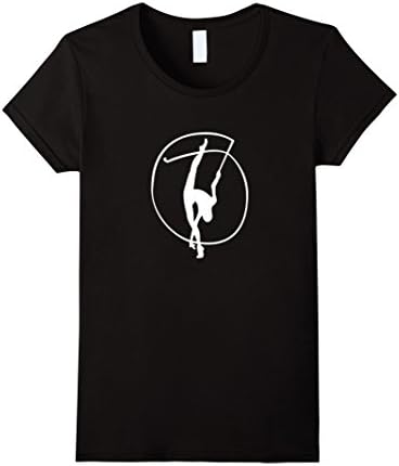 Womens Rhythmic Gymnastics With Ribbon, Gymnast Novelty T-Shirt XL Black
