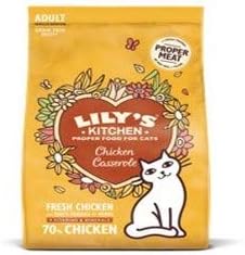 Lily's Kitchen Chicken Casserole - Complete Adult Dry Cat Food (4 x 350g), red, 350 g (Pack of 4)