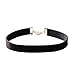 VK Accessories 3 Sets Multilayered Lace Chokers Necklace Gold Bar and Love Crystal Pedant Velvet Chokers