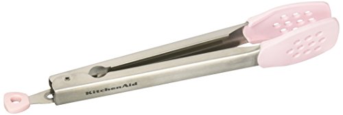 Kitchenaid Silicone Tipped Stainless Steel Tongs (Pink)