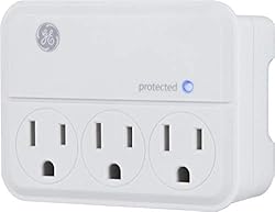 GE 3-Outlet Extender Wall Tap, Grounded