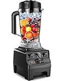 Vanaheim GB64 Professional Blender 1450W,64Oz Container,Variable Speed,Built-in Timer,Self Cleaning,Powerful Blade for Easily Crushing Ice, Smoothies,Frozen Dessert, Black