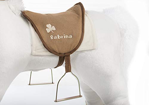 Bibi & Tina 735675 735675-Schaukelpferd Sabrina Bibi Blocksberg Plüschtier, White, Groß – Bild 5