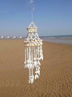 wind chimes Conch shell ornaments creative chimes door trim Mediterranean Shiny Cool