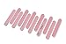 Iridesi Mini Nail Files Pink 3.5 Inches Long by 1/2 Inch Wide Emery Boards 280/320 Grit 12 Fingernail Filers Per Pack
