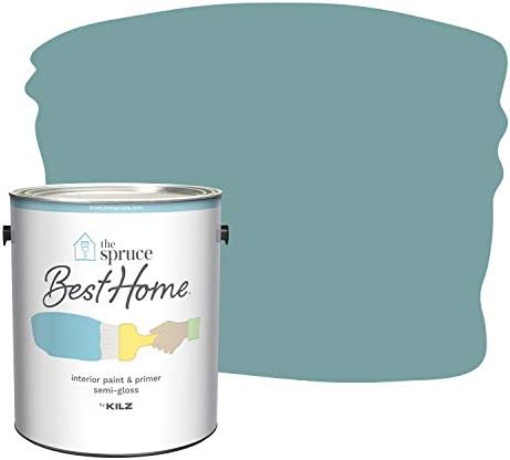 The Spruce Best Home by KILZ Interior Paint & Primer in One, Antique Teal, Semi Gloss, 1 Gallon