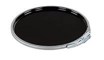 Vestil LID-STL-LL Steel Lever Lock Pail Lid, for 5 gallon, Black