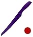 Professional Solid Color Bread Knife, 12.50-Inch Long (Purple and Red)