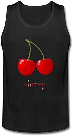 Aeenohik Men's Red Cherry Sleeveless Tank Top M