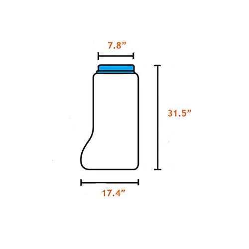 Cast Protector Waterproof Cast Cover Leg Protector Bandage Foot Cast Wrap Sleeve for Shower & Bath Cast Bag Protection for Adult Kids Broken Foot, Ankle, Knee, Toes (31'') - Thumbnail 4