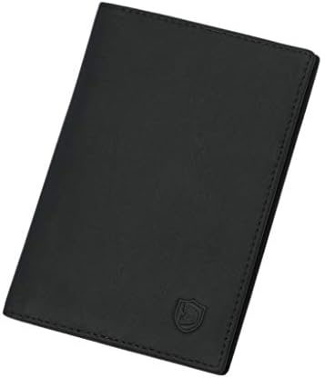 Genuine Leather RFID Blocking Wallet Ultra Slim Money Clip Travel Passport Business ID Credit Card Protector Cover Ultimate Premium Anti Theft Sleeve