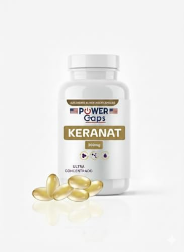 Keranat 300mg Suporte Nutricional para Cabelos, Crescimento Capilar, Combate Queda de Cabelo, Mais volume, Brilho e Força, Suplemento Alimentar em Cápsulas Softgel (90 Cápsulas)