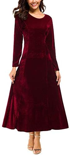 twist front long sleeve velvet fit & flare dress Vince Camuto Twist Front Long Sleeve Velvet Fit & Flare Dress in Black