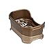 Neater Pet Brands Neater Feeder Deluxe Mess Proof Dog Bowls Elevated for Small Dogs Under 19 lbs, Made in USA, No Spill Raised Dog Food Bowl Stand Feeding Station, Food and Water Bowl Set, Bronze