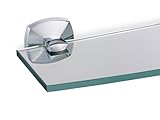 Gatco 4146 Jewel Glass Shelf, Chrome