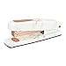 Marble Print Stapler Metal Rose Gold Desktop Manual Staplers 15 Sheets Capacity with Classic Modern Design and Non-Slip Base, Sleek Office School Desk Accessories Gift Idea (Marble White Style)