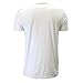 Calvin Klein Men's Short Sleeve Linear Abstract, White, Large