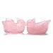 CrystalTears Rose Quartz Mandarin Ducks Love Birds on Lotus Leaf Green Aventurine Fengshui Figurines with Box Gift Valentines Day Gift