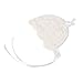 OULII Newborn Baby Girl Lace Silk Ribbon Adjustable Cap Hat Photo Props Favors (White)