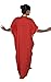 Moroccan Caftan Hand Made Breathable Cotton with Gold Hand Embroidery Long Red