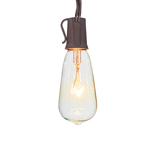 Better Homes and Gardens Edison String Lights Brown Wire