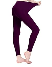 Jescakoo Leggings para dama, talla grande, Leggings sólidos, pantalones de longitud completa