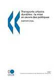 Image de Transports urbains durables: la mise en oeuvre des politiques : Rapport final (French Edition)