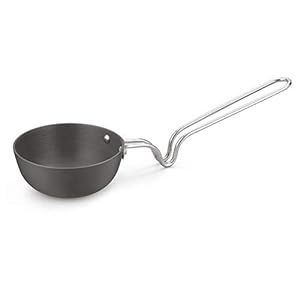 Wonderchef Hard Anodized Large Tadka Pan, 10cm, Black