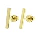 Automic Gold 14k Yellow Gold Bar Earrings