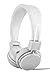 Polaroid PHP8500WH Stereo Headphones with Microphone, Fordable, Tangle-Proof, Compatible with All Devices