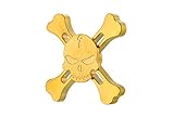 Hand Fidget Spinner Skull High Quality Brass Bearing R188 Anti-stress spins up to 5 minutes Time killer toy In Metal premium box. Helps to relieve stress, boredom and trains good mindfulness.
