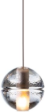 Hail Shape Glass Ball Pendant Lamp American Post-modern Minimalist Meteor Shower Ceiling Lamp Restaurant Balcony Cafe Aluminum Chandelier ( Color : A )