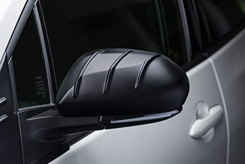 Prius マットブラック塗装済品 50系 プリウス トヨタ プリウス エムズスピード エアロパーツ Toyota 車 バイク B085nnss8p ドアミラーカバー グラマラスライン 後期