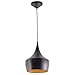 Flo 1-Light Pendant, Matte Black, Gold Interior,63871