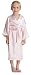 Aibrou Kids' Satin Kimono Robe Bathrobe Nightgown For Spa Party Wedding Birthday