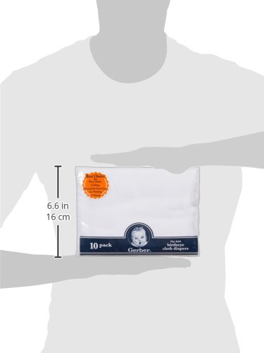 4 Gerber+Birdseye+Flatfold+Cloth+Diapers