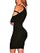 Carprinass Womens Long Sleeve Sexy Off Shoulder Bodycon Party Bandage Club Dresses Black XL