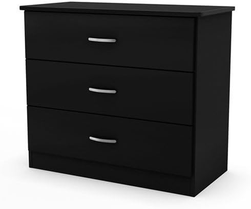 South Shore Smart Basics 3-Drawer Chest, Black