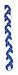 Ner Mitzvah Braided Havdalah Candle - Large 15-Inch Blue and White Paraffin Wax - Handcrafted Havdallah Candle - Shabbat Judaica Gift
