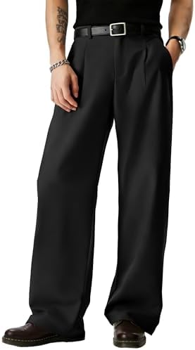 1940s Mens Swing Vintage Style Fishtail Look Trousers (S, Brown1