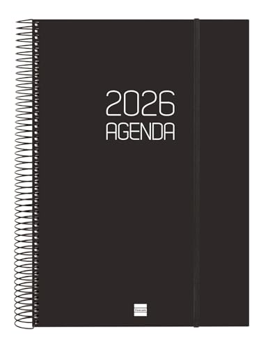 Finocam - Flat Annual Refill 2026 Week Vertical View January 2026 - December 2026 (12 months) Spanish