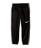 Nike Little Boys' KO 2.0 Fleece Cuffed Therma-Fit Pants (6 Little Kids, Black/Grey)