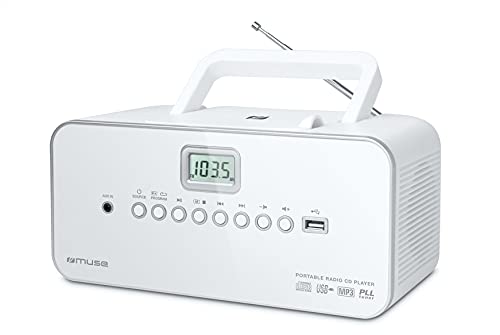 Muse M-28 Rdw Radio Lecteur De Cd/Mp3 Usb Portable Blanc