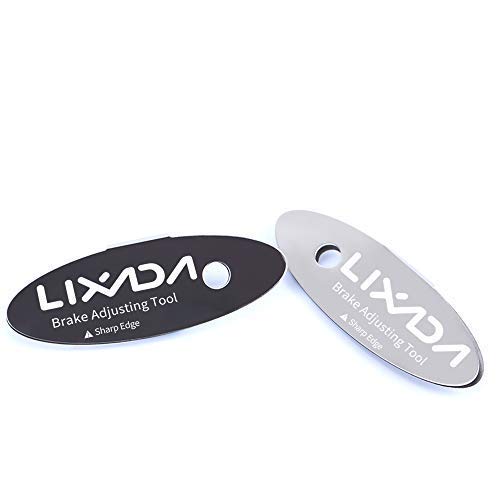 Lixada 1/2 Pcs MTB Disc Brake Pads Bicycle Adjustment Tool Assistant Brake Pads Rotor Alignment Tools Spacer Repair Kit for Bike (2PCS)