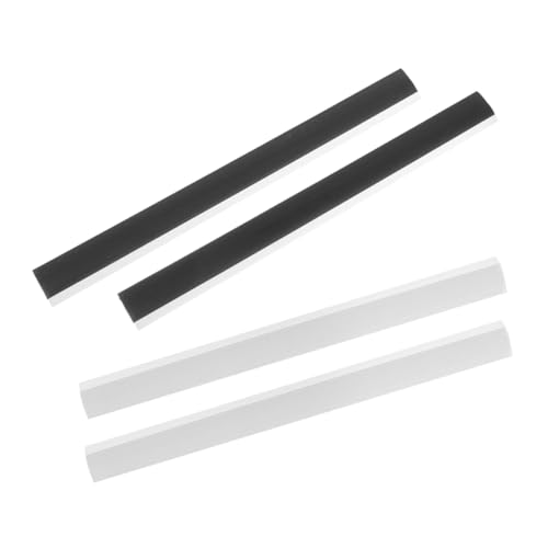 LOEFLIFA 4pcs Rubber Dustpan Lip Replacement Accessories Pressing Strips for Efficient Cleaning Suitable for Homes Offices and Schools Simple Installation and Design