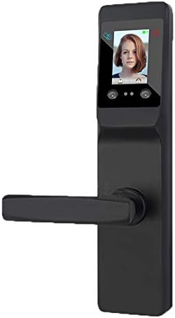 Memory meteor Fingerprint password Smart Door Lock,Front Door Lock Keyless Entry,Touchscreen, Anti-Theft Lock,Black