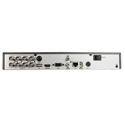 Surveillance Digital Video Recorder 8CH HD-TVI/CVI/AHD H264 Full-HD DVR 2TB HDD HDMI/VGA/BNC Video Output Cell Phone APPs for Home & Office Work @1080P/720P TVI&CVI, 1080P AHD, Standard Analog& IP Cam - Thumbnail 2