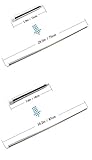 Dance Fairy Portable Telescopic Silver Sticks for Belly Dance Isis Wings, 1 Pair