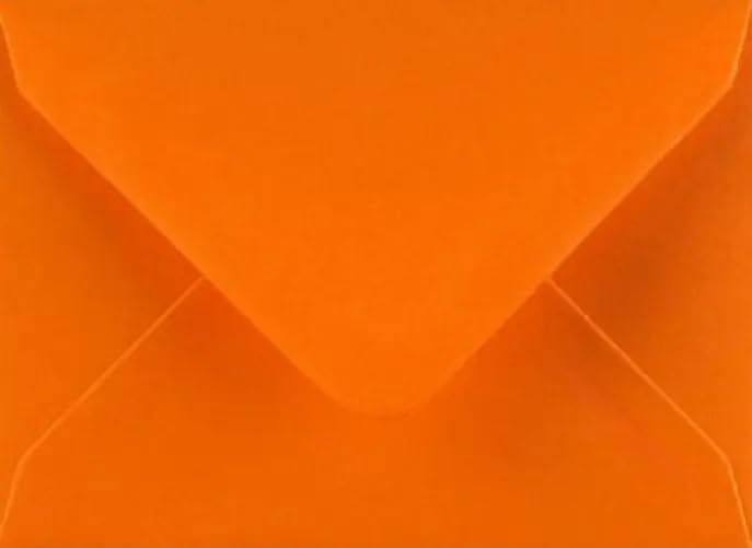 C5 Orange C5 Coloured Envelopes for A5 Greeting Cards Wedding Invitation Crafts 162x229mm- Pack of 10 envelopes (Orange)