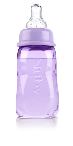 Nuby Standard Neck Tinted Feeding Nurser, 4 Ounce, Colors May Vary